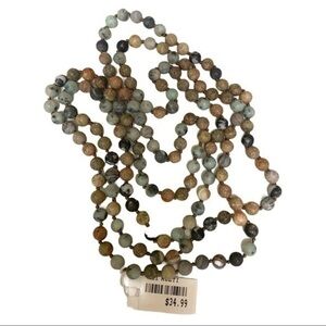 Striking multicolored bead necklace